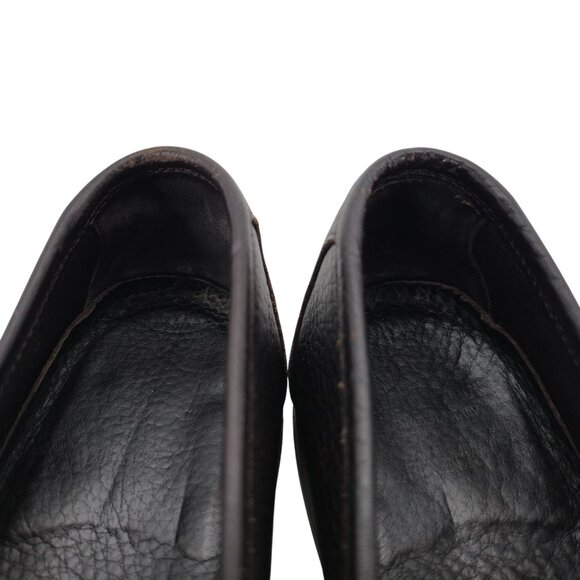 Allen Edmonds Italy Firenze Dress Shoes Men 9 Brown Pebble Grain Calf Bit Loafer - Picture 10 of 13